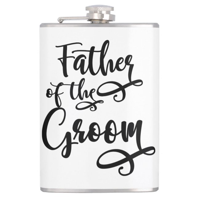 Father of the Groom Hip Flask (Front)