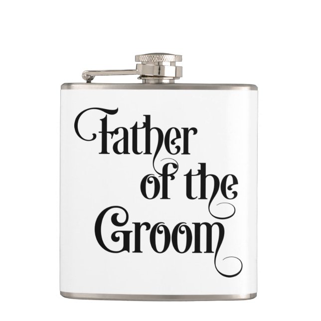 Father of the Groom Hip Flask (Front)