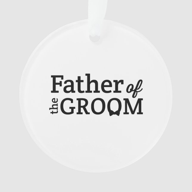 Father of the Groom Ornament (Front)