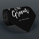 Father of the Groom | Script Style Custom Tie<br><div class="desc">Make the father of the groom feel extra appreciated with this custom name wedding themed necktie.

It features the words "Father of the groom" in an elegant script style text. Nearby is a spot for his name.</div>