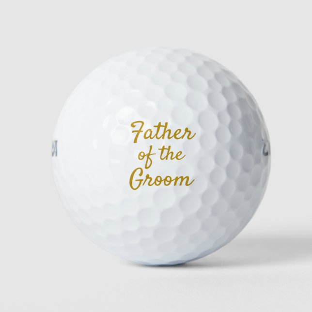 Father of the Groom Souvenir Golf Balls (Front)