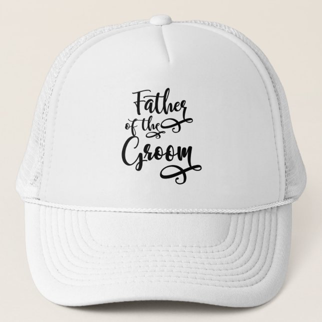 Father of the Groom Trucker Hat (Front)