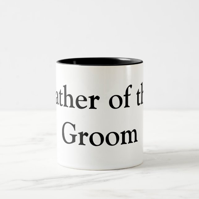 Father of the Groom Two-Tone Coffee Mug (Center)