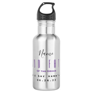 Father of the Groom Water Bottle HAMbyWG