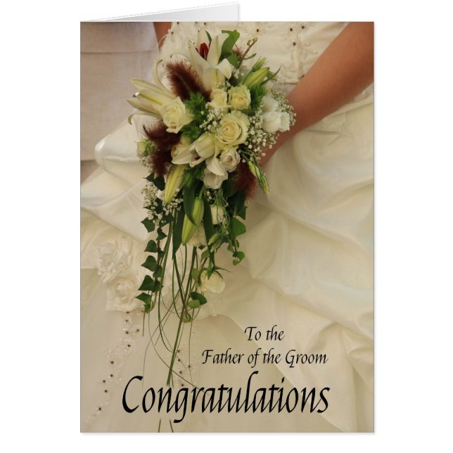 father of the groom wedding congratulations (Front)