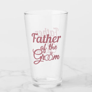 Father Of The Groom Wedding Family Matching Glass