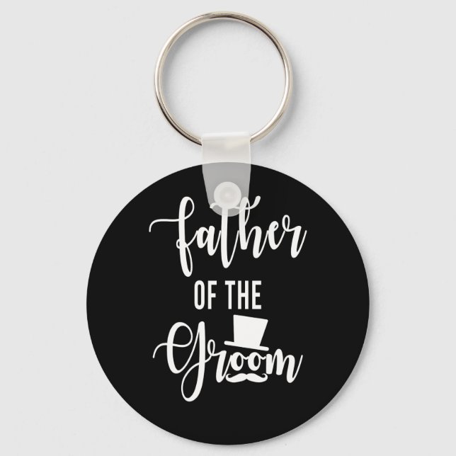 Father Of The Groom Wedding Key Ring (Front)