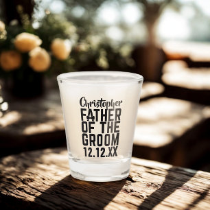 Father of The Groom Wedding Parent Favour Shot Glass