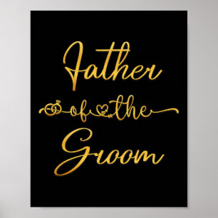 Father Of The Groom Wedding Party Idea For Him  Poster