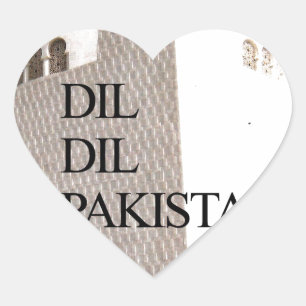 Father of the Nation: Mazar-e-Quaid Heart Sticker