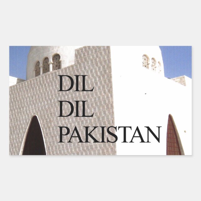 Father of the Nation: Mazar-e-Quaid Rectangular Sticker (Front)