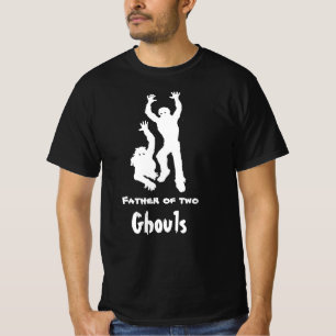 Father of Two Ghouls Funny Dad Halloween Shirt
