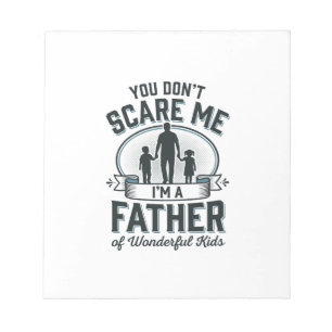 Father of Wonderful Kids Vintage Quote Design_1 Notepad