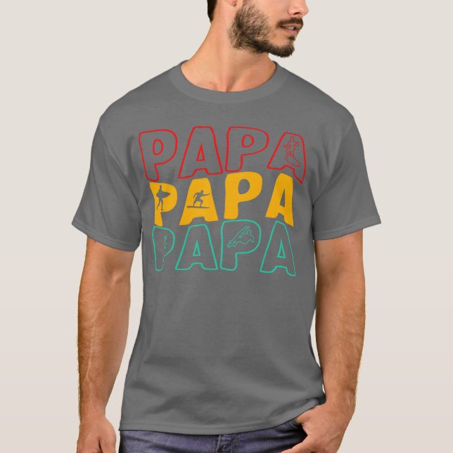 Father Papaee Protector Provider retro T-Shirt (Front)