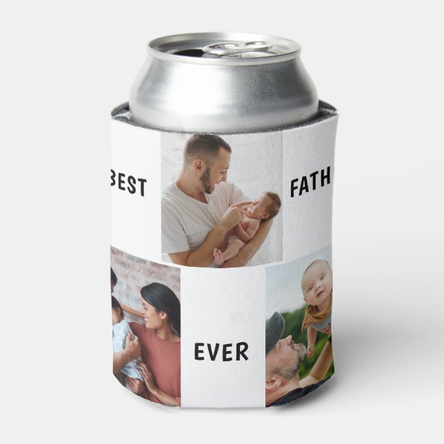 Father Photo Collage Custom Giant Can Cooler (Can Front)