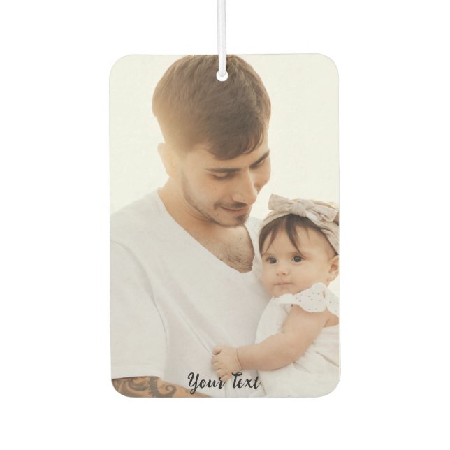 Father Photo Collage Custom Giant Car Air Freshener (Front)
