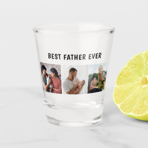 Father Photo Collage Custom Giant Shot Glass