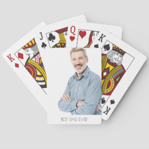 Father photo playing cards