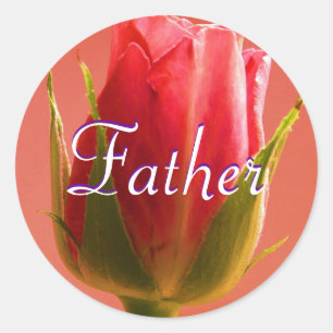 Father  Pink Rose Sticker