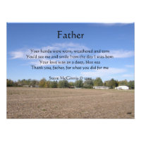 Father Poem Photo Print