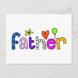 father postcard