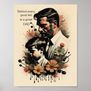 Father quote poster