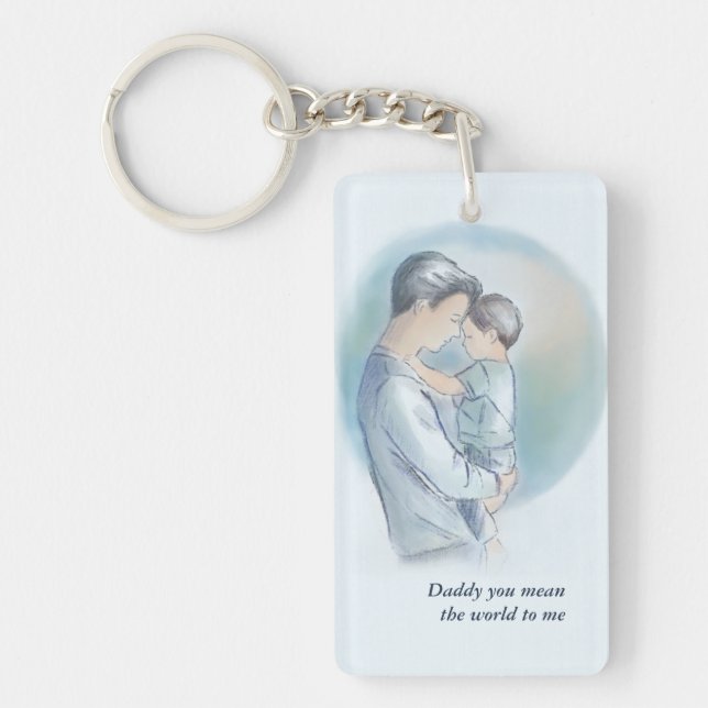 Father’s Day Acrylic Keychain (Front)