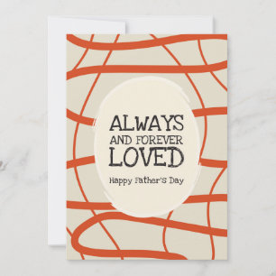 Father’s Day Always Forever Loved Modern Abstract