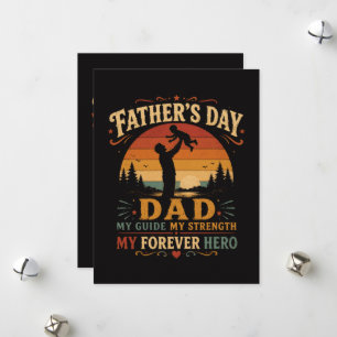 Father’s Day Best Dad Ever Vintage Holiday Card