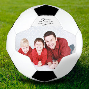 Father`s day, Birthday Modern Custom Photo Football