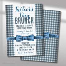 Father’s Day Blue Bow Tie Brunch