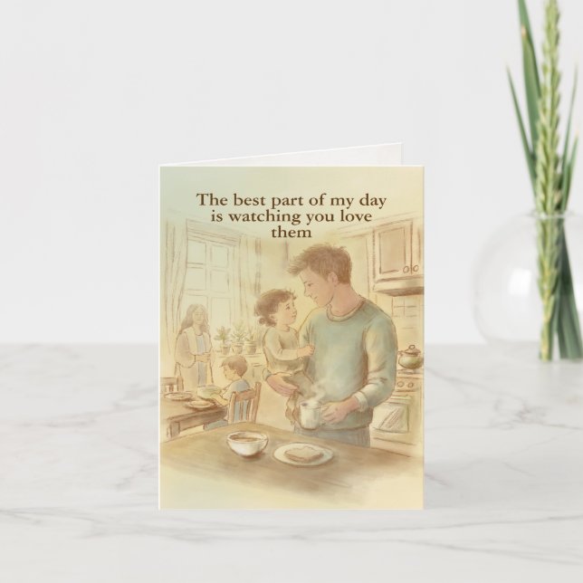 Father’s Day Card - Small folded- from partner  (Front)