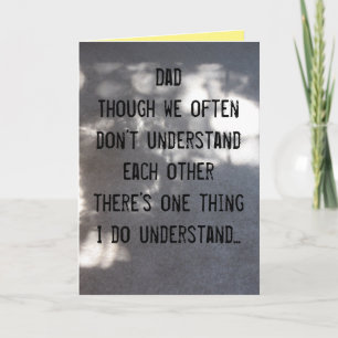 Father’s Day Card—Understanding Card