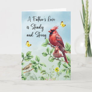 Father’s Day Cardinals in Tree Branches Card