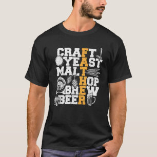 Father s Day Craft Yeast Malt Hop Brew Beer Beer T T-Shirt