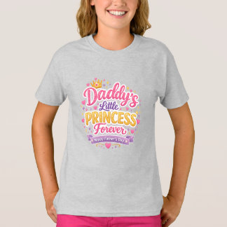  Father’s Day Dad & Daughter Cute Love Design T-Shirt