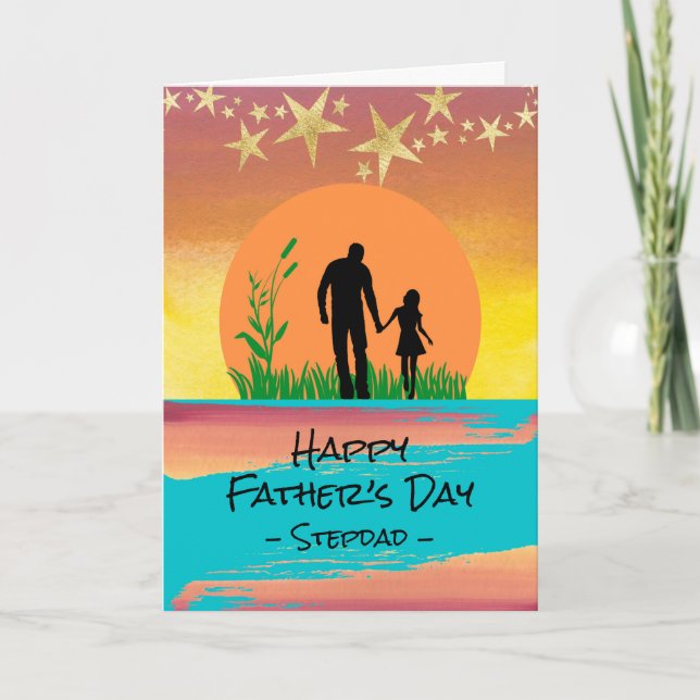 Father’s Day for Stepdad Love to the Stars Card (Front)