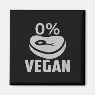 Father’s Day Gift Dad Grill 0% Vegan Bbq Funny Magnet