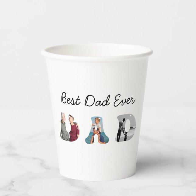 Father’s Day Gift for Dad \ Best Dad Ever Paper Cups (Front)