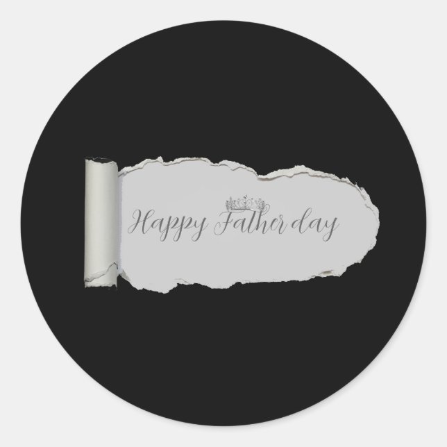 Father’s Day Gift for Dad  Classic Round Sticker (Front)
