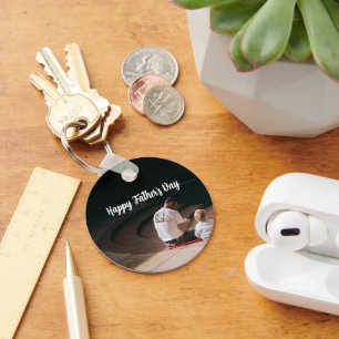 Father’s Day Gift for Dad Custom Photo & Name Key Ring