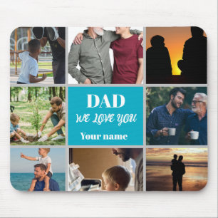Father’s Day Gift for Dad Custom Photo & Name Mouse Mat