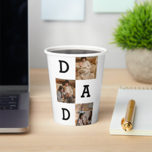 Father’s Day Gift for Dad - Photo collage Paper Cups