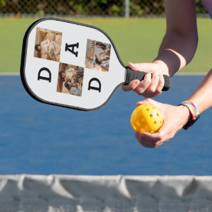 Father’s Day Gift for Dad - Photo collage    Pickleball Paddle