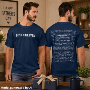Father’s Day Gift Script Typography Pattern T-Shirt