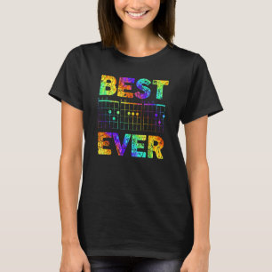 Father s Day Guitarist Best Dad Ever D A D Guitar T-Shirt