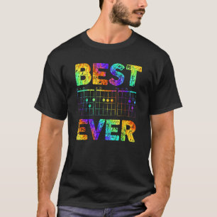 Father s Day Guitarist Best Dad Ever D A D Guitar T-Shirt