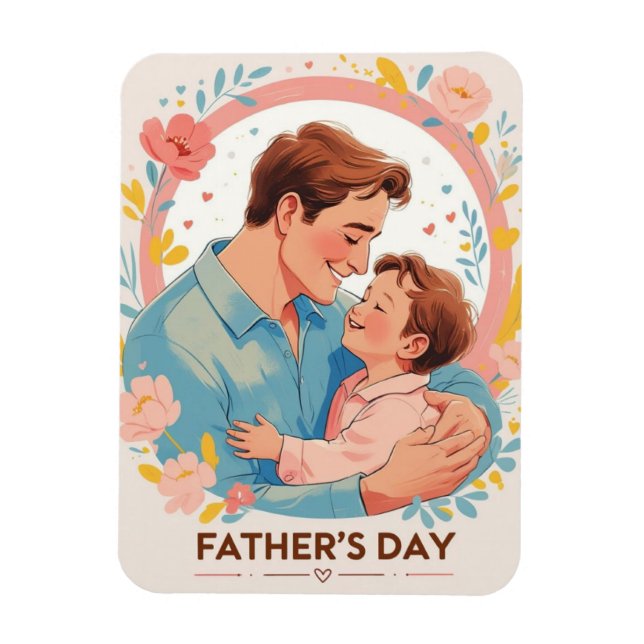 Father’s Day Heartfelt & Appreciation Magnet (Vertical)