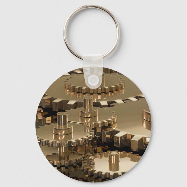 Father’s Day in Gear Key Ring (Front)