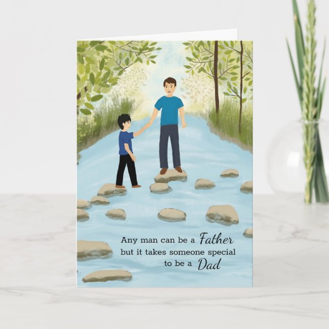 Father’s Day Nature Outdoors Creek River Card (Front)